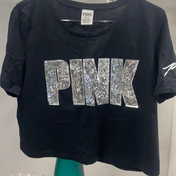 PINK Victoria's Secret Tops - NIP!  PINK VS BLINGY SHORT SLEEVE TEE SHIRT
